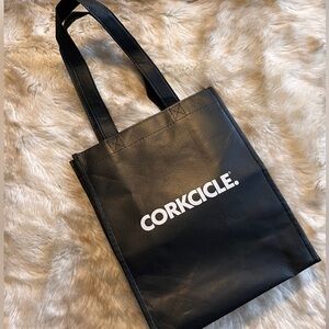 Corkcicle Small Black Reusable Tote Bag